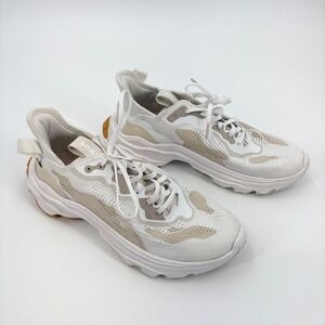 Sorel Kinetic Breakthru Day White/Beige Lace Casual Athletic Sneakers Size 9